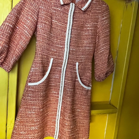 Maje Rimoda Tweed three quarter dress - Picture 5 of 7